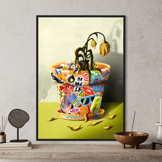 Sticker Pot Poster