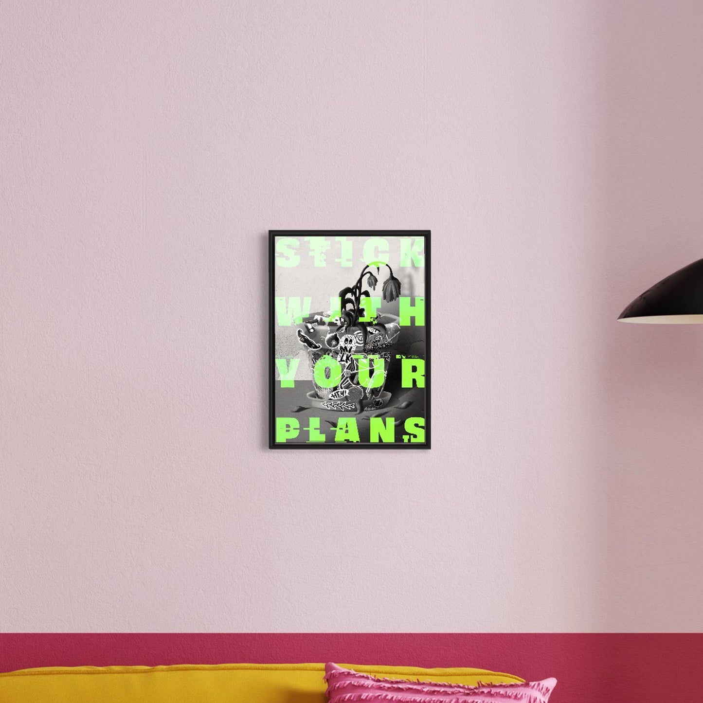 Sticker Pot Poster b&w